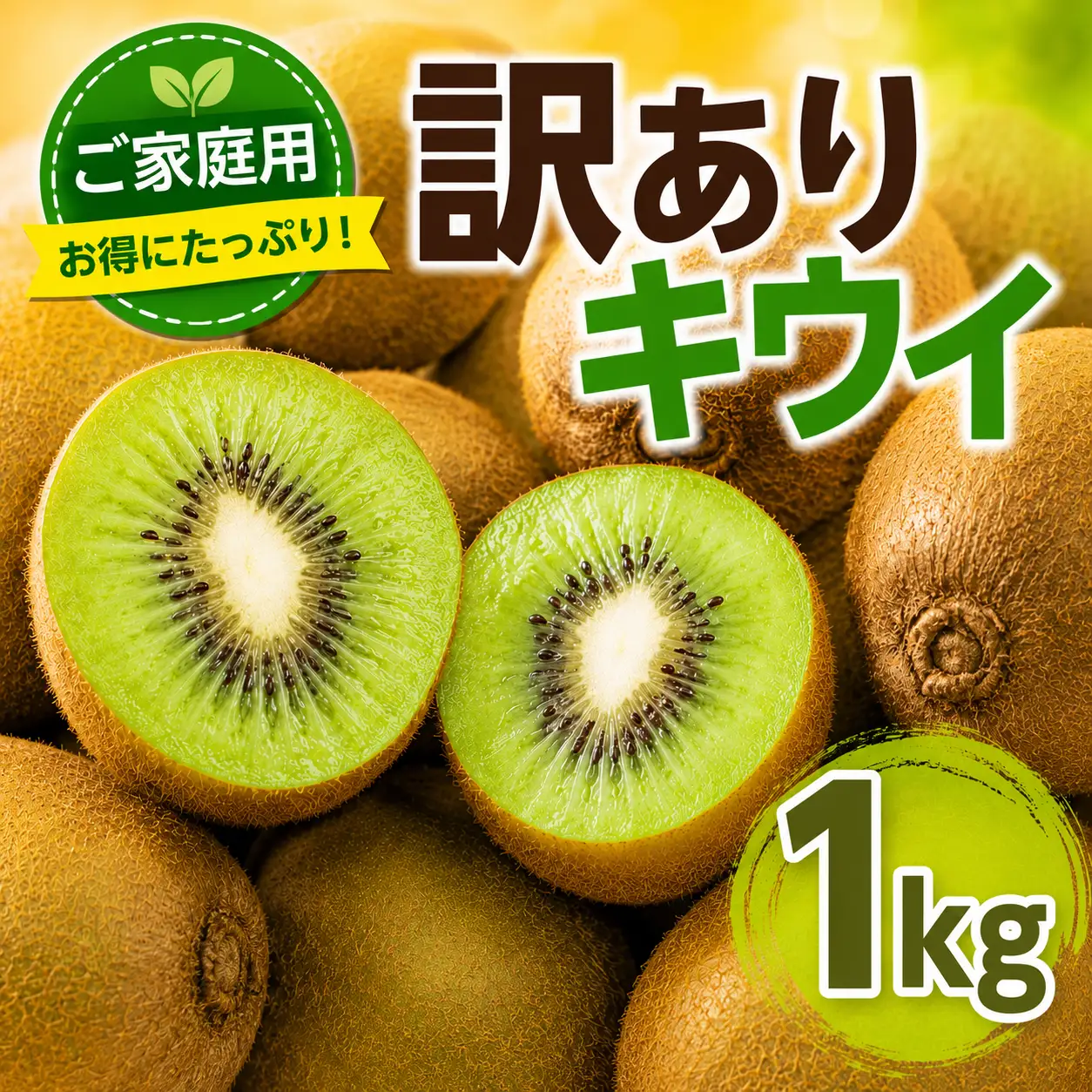 訳あり キウイ 9～12玉 1kg キウイ