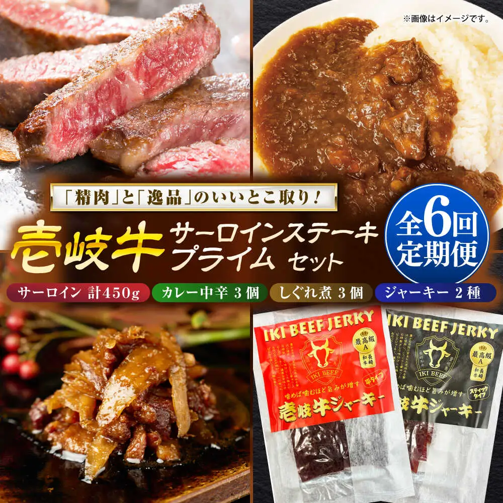 【全6回定期便】サーロインステーキ＆壱岐牛プライムセット 肉 和牛 [JDW123]