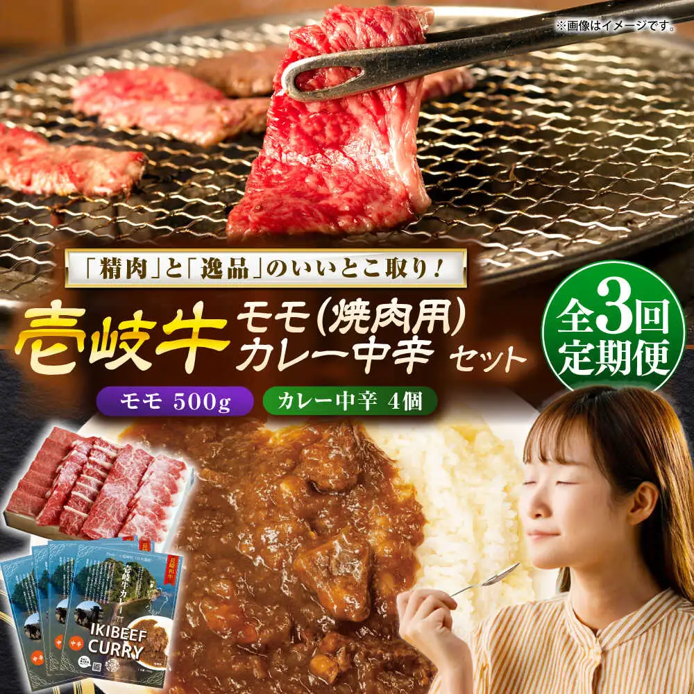 【全3回定期便】モモ＆カレー中辛 和牛 焼肉 [JDW131]