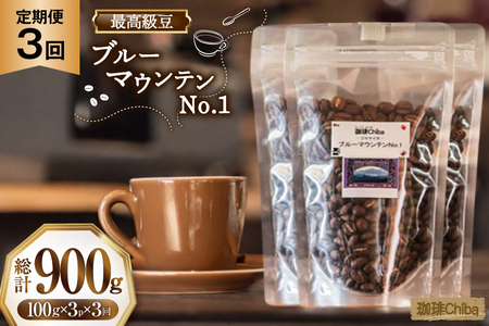 【3回定期便】 コーヒー豆 ブルーマウンテン 100g 3パック