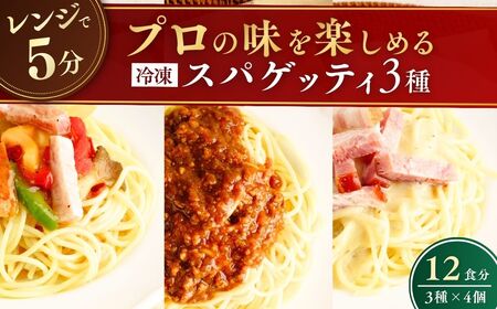 冷凍パスタ パスタ3種セット 300g×12個 | ミートソース パスタ スパゲッティ 茨城県 龍ケ崎市