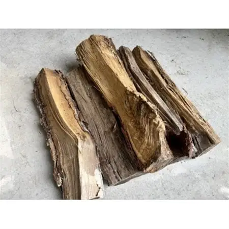 林業芸術社 乾燥薪(広葉樹約22cm /約50kg分/中割り～)【複数個口で配送】【4081579】