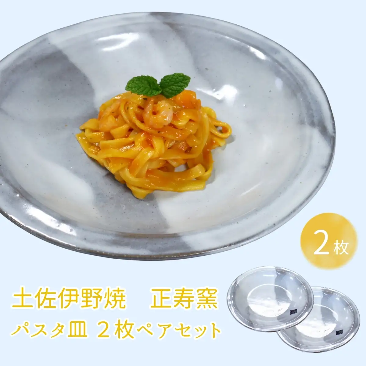 焼き物 パスタ皿 ２枚ペアセット