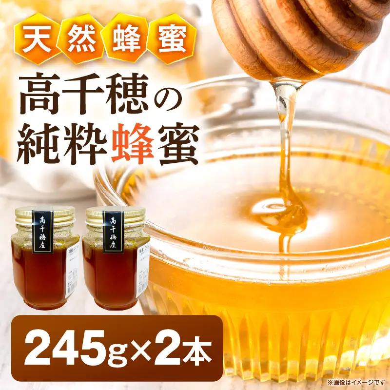 日本みつばち 高千穂の純粋蜂蜜 245g×2本|蜂蜜 はちみつ 日本みつばち 純粋蜂蜜 国産蜂蜜 天然蜂蜜 垂れ蜜 蜜蜂 希少 蜂蜜 濃厚 花 伝統製法 特産品 ふるさと納税 返礼品 宮崎県 高千穂町 | _Tk005-099-2452