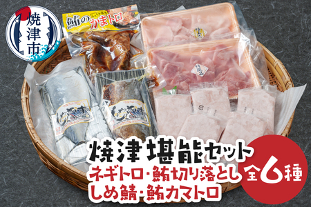 焼津堪能セット ネギトロ、鮪切り落とし約900g しめ鯖 鮪カマトロ (a19-059)