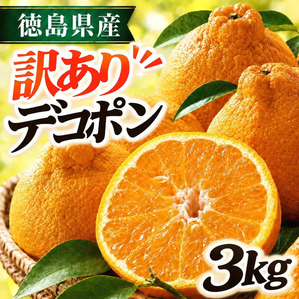 【2月上旬より順次発送】デコポン 訳あり 3kg 柑橘 デコポン