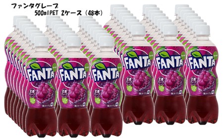 ファンタグレープ PET 500ml 24本入り ×　2ケース