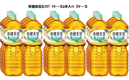 爽健美茶 PET 2L　6本入り×3ケース