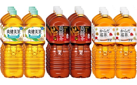 爽健美茶 ＋煌鳥龍茶＋からだ巡り茶6本入2L＝3CS