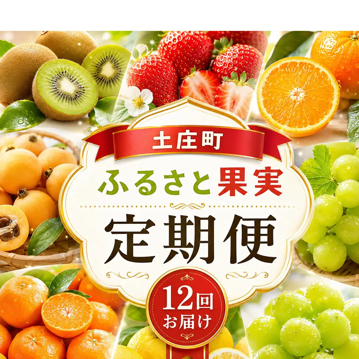 【 小豆島 】【12回お届け】土庄町 ふるさと果実 定期便 12回
