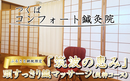 ふるさと納税特別メニュー コンフォート鍼灸院「筑波の恵み 頭すっきり鍼マッサージ（爽神コース）」