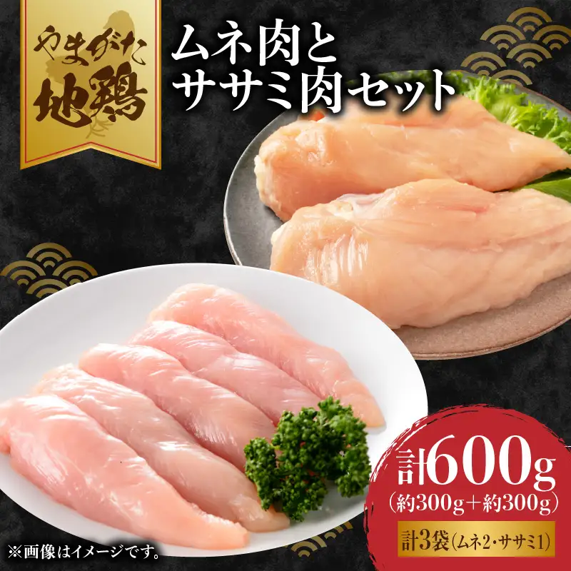 やまがた地鶏 「ムネ肉とササミ肉」セット 060-019