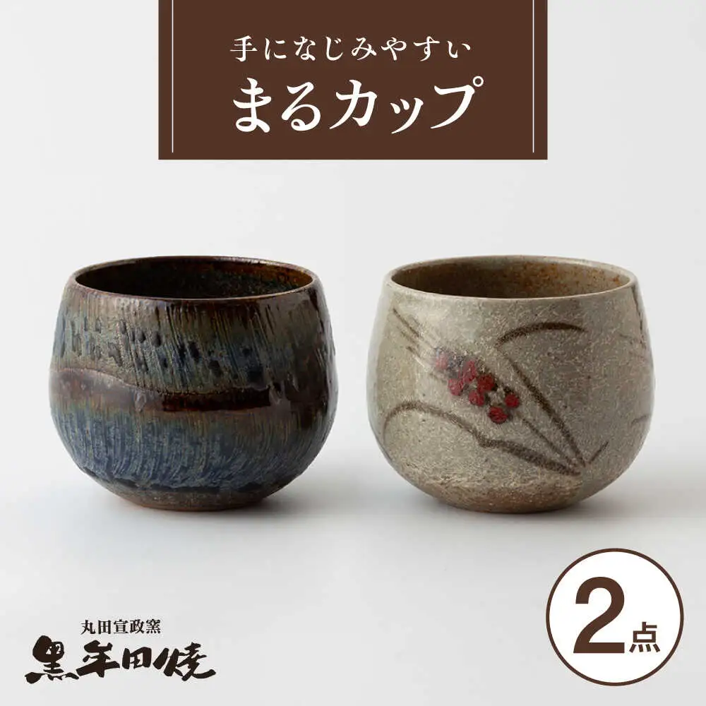 丸田宣政窯 まるカップ 2個 [UBJ014] カップ