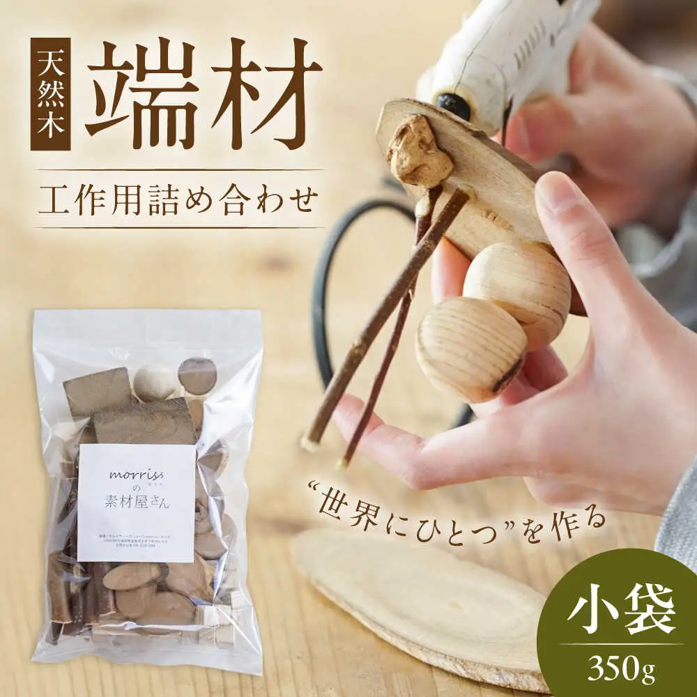 morrissの素材屋さん アソート小袋[VFA001]木材 端材 工作キット ハンドメイド