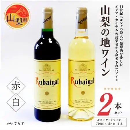 山梨の地ワイン2本セット(丸藤葡萄酒工業 赤白)【配送不可地域：離島