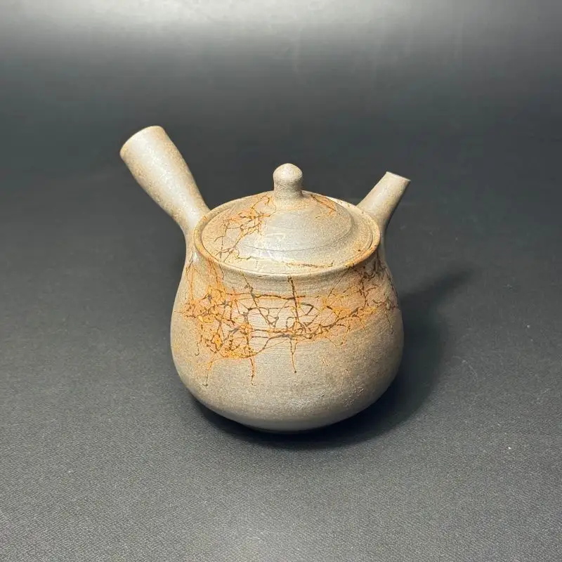 仁　18号炭化洋梨藻掛茶注（木）1-181｜陶器 やきもの 焼き物 手作り 谷川仁 職人 伝統工芸品 急須 常滑焼愛知県 常滑市