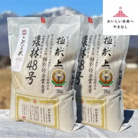 国際大会受賞歴有!【令和8年産】こぴっと米【農林48号】白米・4kg　特別栽培米【配送不可地域：離島】【1652046】