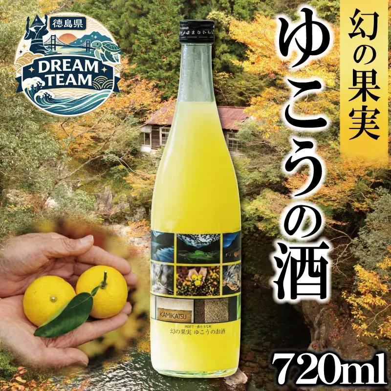 幻の果実ゆこうのお酒リキュール 720ml 上勝町 ドリームチーム