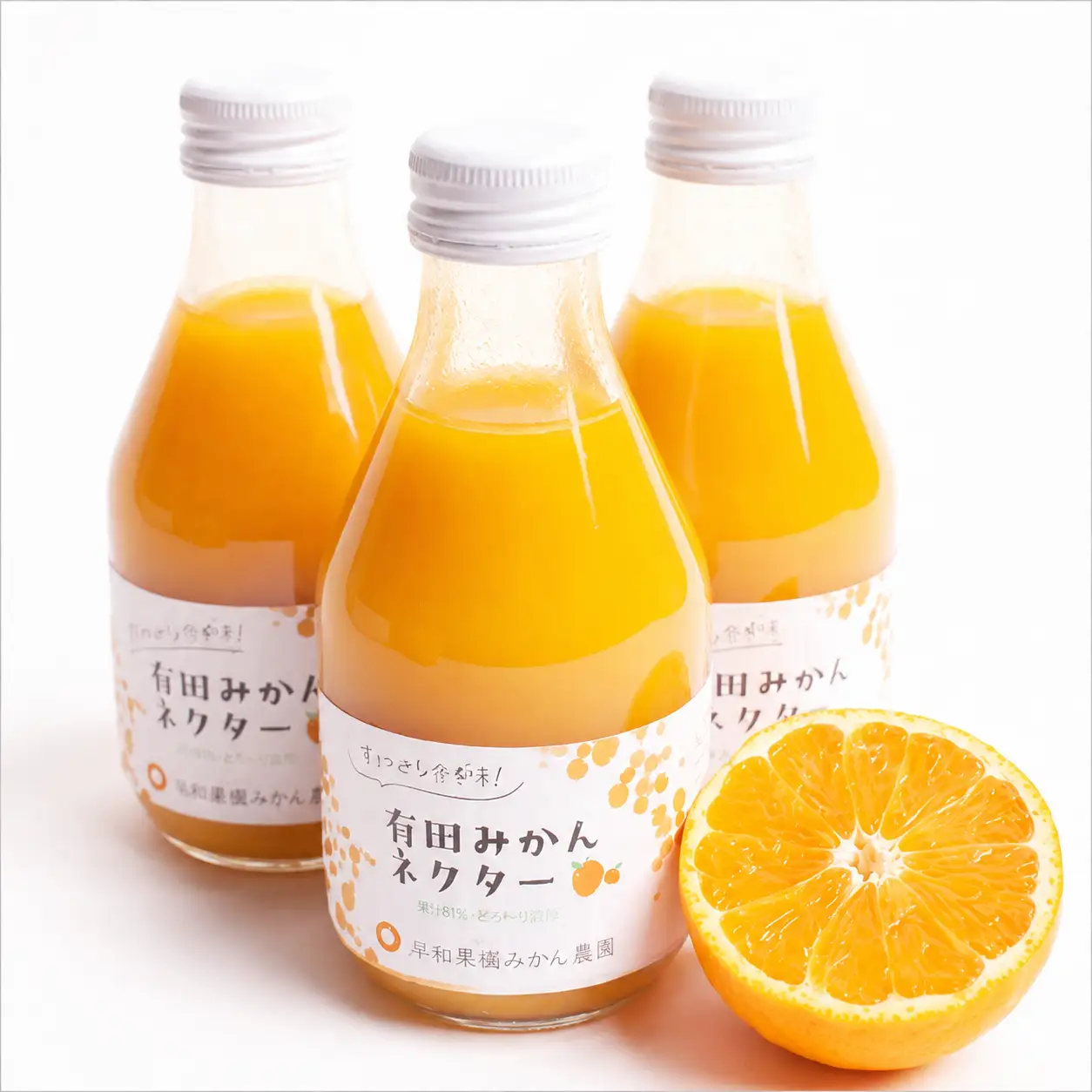 とろり みかんネクター180ml×6本 無添加 100% ストレートジュース 有田みかん ジュース 【順次発送】【AQ-ikd252】