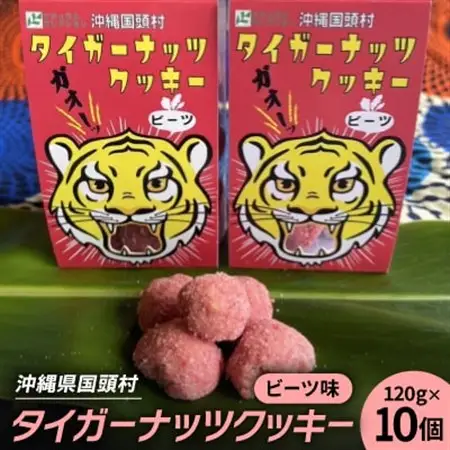 グルテンフリー クッキー ビーツ味 国産タイガーナッツ 120g×10個【1713413】