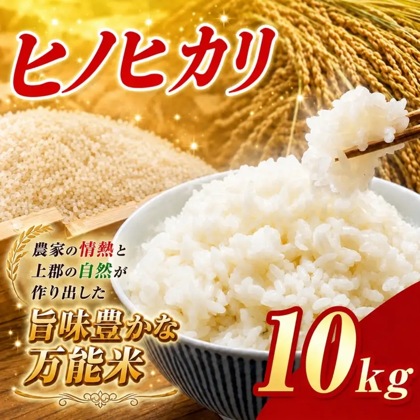 令和8年産 上郡町からのお米 ヒノヒカリ10kg