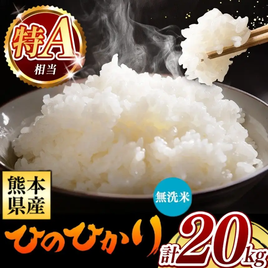 令和7年産 熊本県産 ひのひかり 無洗米 20kg 米 こめ