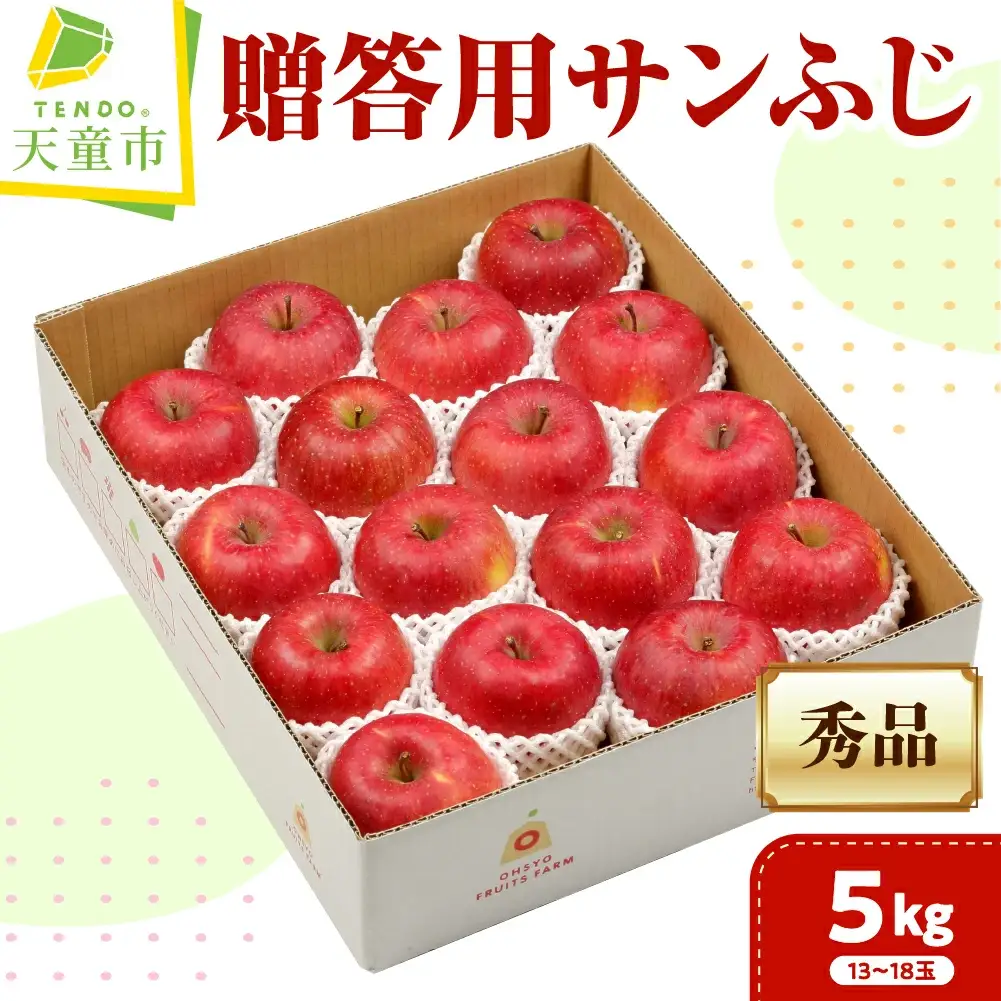 贈答用 サンふじ 5kg りんご 果物 山形