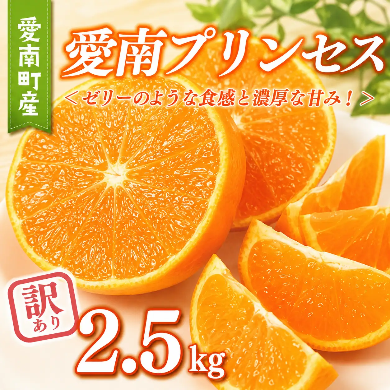 数量限定 訳あり 愛南 プリンセス 2.5kg サイズミックス 8000円 わけあり みかん 愛果48号 まどんな と 甘平 を交配 高級 人気 ブランド 柑橘 果物 フルーツ 紅プリンセス と 同一品種 期間限定 産地直送 国産 農家直送 特産品 お取り寄せ ギフト プレゼント mikan 蜜柑 ミカン ぷりんせす 甘い おいしい ゼリー ぷるぷる 果樹園みどり 愛南町 愛媛県