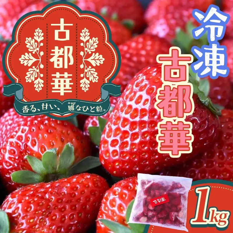 古都華　冷凍いちご　1kg  奈良県 葛城市【nsdf005】