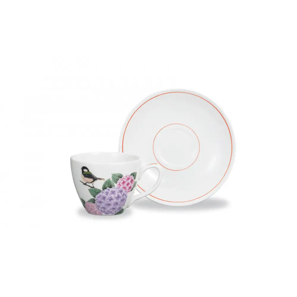 カップ＆ソーサー　夏　中村陶志人作