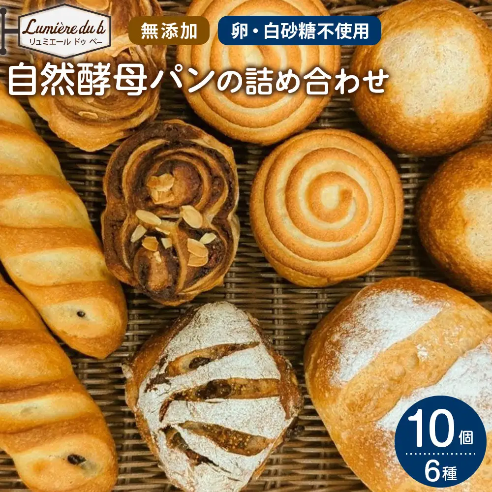 リュミエールの自然酵母パン　6種10個セット