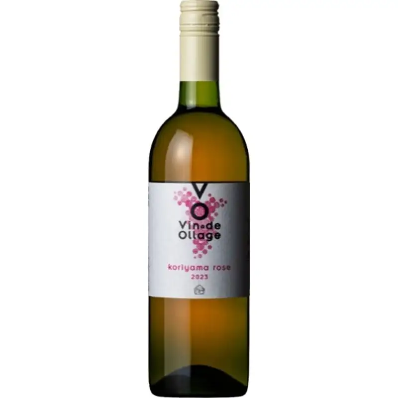 Vin de Ollage 郡山ロゼ2023 750ml カートン入り ワイン ワイナリー ロゼワイン ペアリング 贈り物 ギフト ふくしま 逢瀬ワイナリー 東北 福島県 郡山市