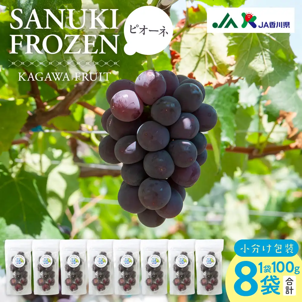 SANUKIFROZEN ピオーネ 100g×8袋