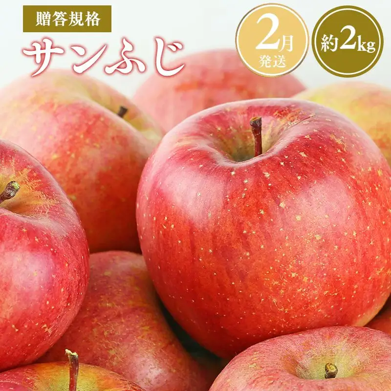 りんご 贈答用 サンふじ 約2kg  青森県平川市産 [hi-0038-016-2]