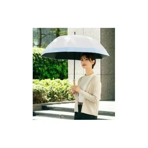 ロサブラン【日傘】ミドル コンビ【55cm】【アイボリー×シエルブルー】 
