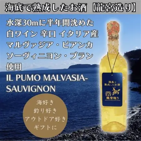 【海底に半年沈めて熟成した白ワイン】辛口 IL PUMO MALVASIA-SAUVIGNON #9【1719230】