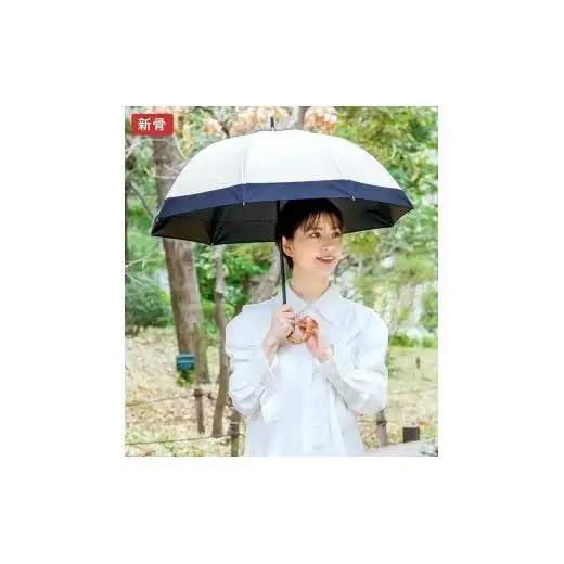 ロサブラン【日傘】ショート コンビ【50cm】【アイボリー×ネイビー】 