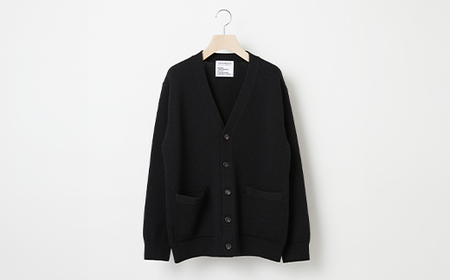 ≪先行予約≫【THISISASWEATER.】A1 : A SWEATER IS ORDINARY.Cardigan BLACK ブラック カーディガン 服 洋服 ユニセックス メンズ レディース ブランド 数量限定 山形県 山辺町 サイズ4 yt-socak4