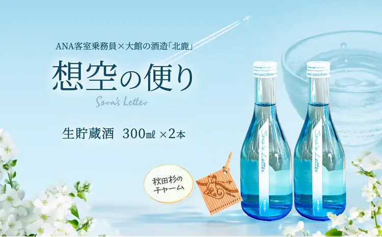 北鹿《想空の便り》生貯蔵酒　300ml×2本　60P4009【筒井商店】