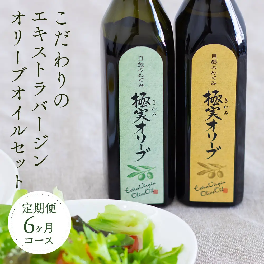 【定期便6ヶ月コース】こだわりのエキストラバージンオリーブオイルセット【SM3-2】