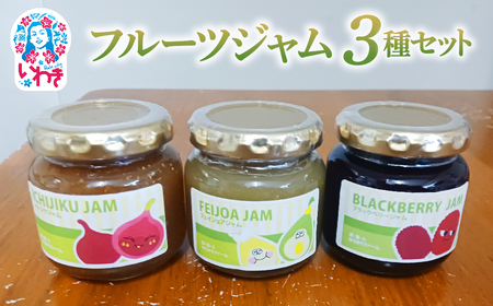 フルーツジャム３点セット ゆうゆうファーム フェイジョア いちじく ブラックベリー 詰め合わせ