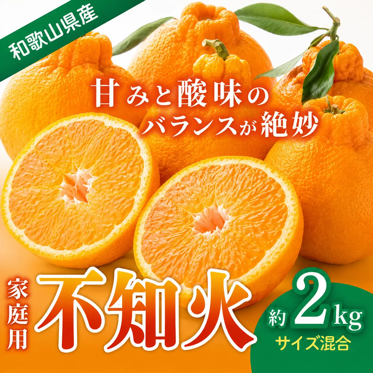 みかん 不知火 約2kg【ご家庭用】 森本農園の手選別  和歌山県産 サイズ混合 【北海道・沖縄・離島配送不可】【BV-mrmt082】
