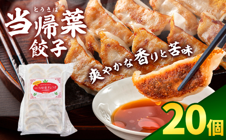 当帰葉餃子 20個入り｜冷凍餃子 餃子 ぎょうざ ギョウザ 冷凍 焼餃子 冷凍餃子 人気 | 奈良県 五條市