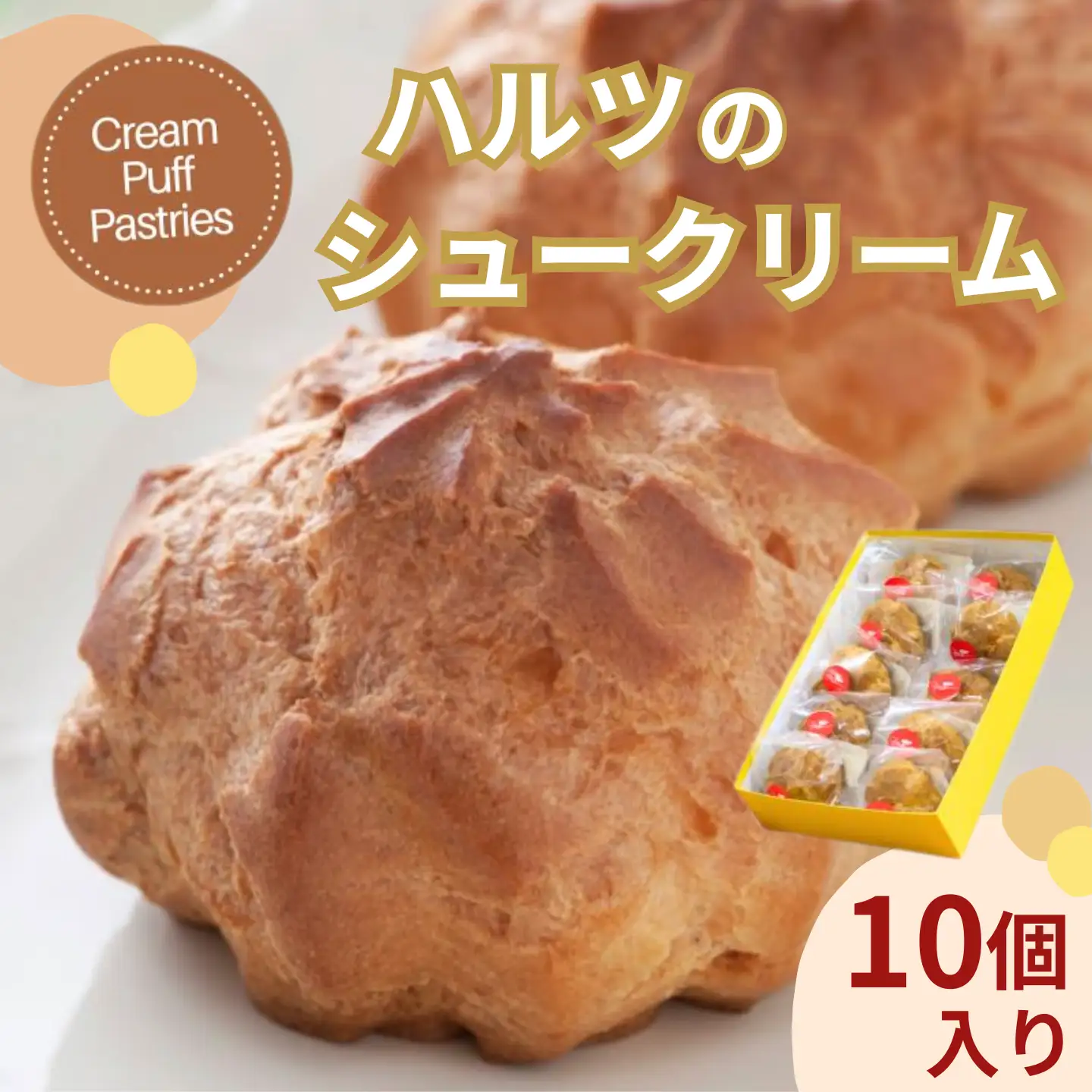 ハルツのシュークリーム 10個：B120-073