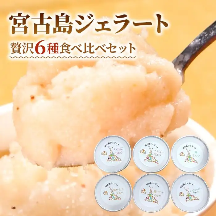 【宮古島産フルーツ使用】宮古島ジェラート 贅沢6種食べ比べセット（WK01）