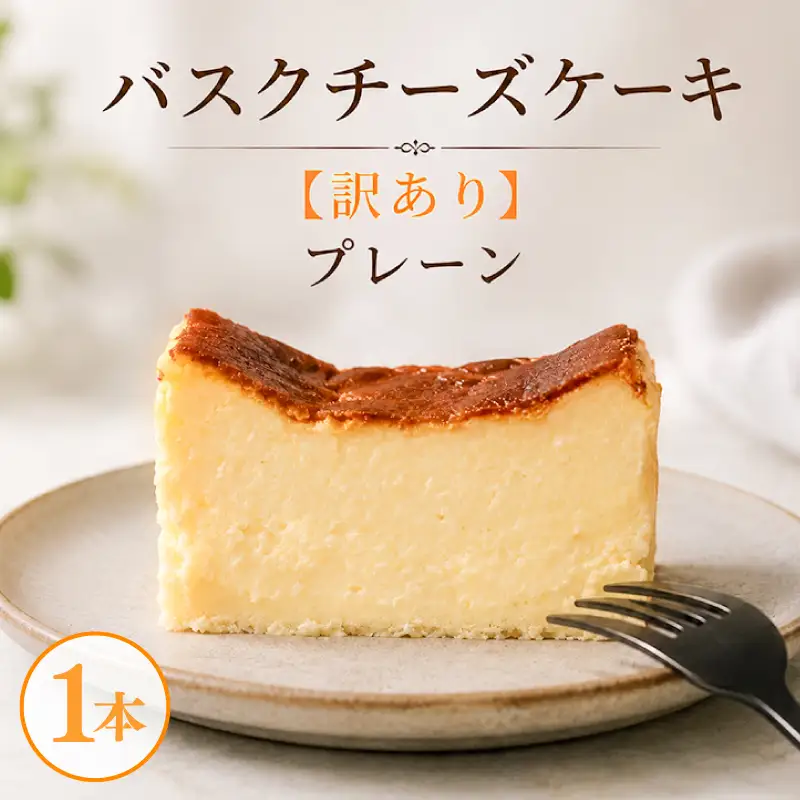 バスクチーズケーキ 訳あり プレーン味 1本 バスク