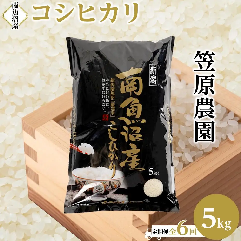 【定期便】【令和７年】南魚沼産コシヒカリ【５kg×全６回】 | コシヒカリ
