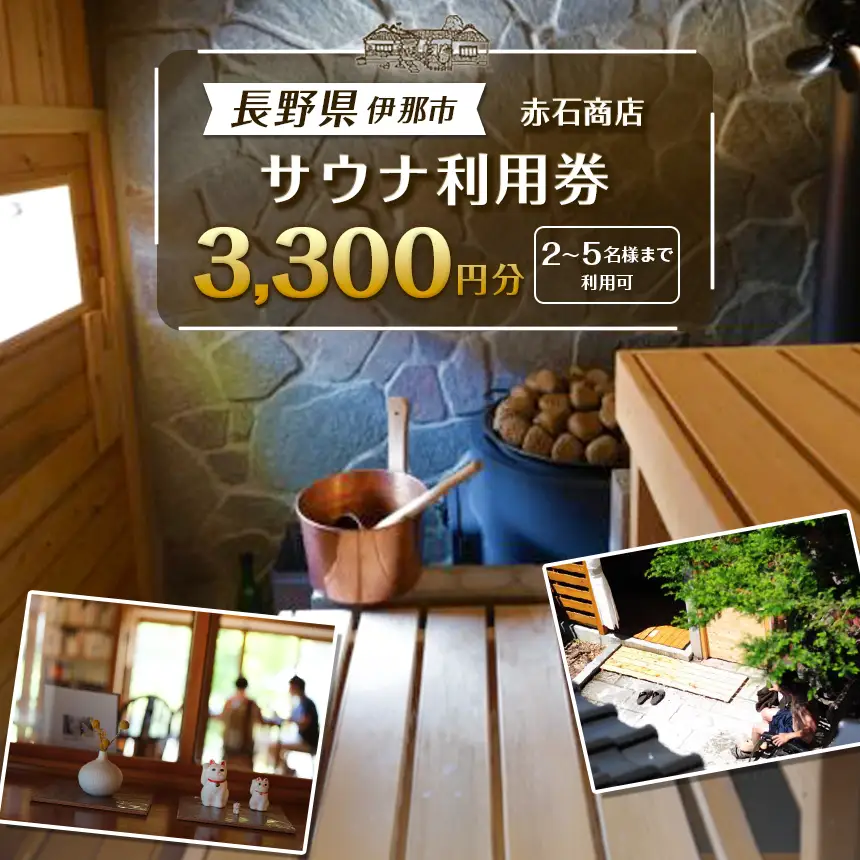 サウナ利用券　3300円分【012-88】