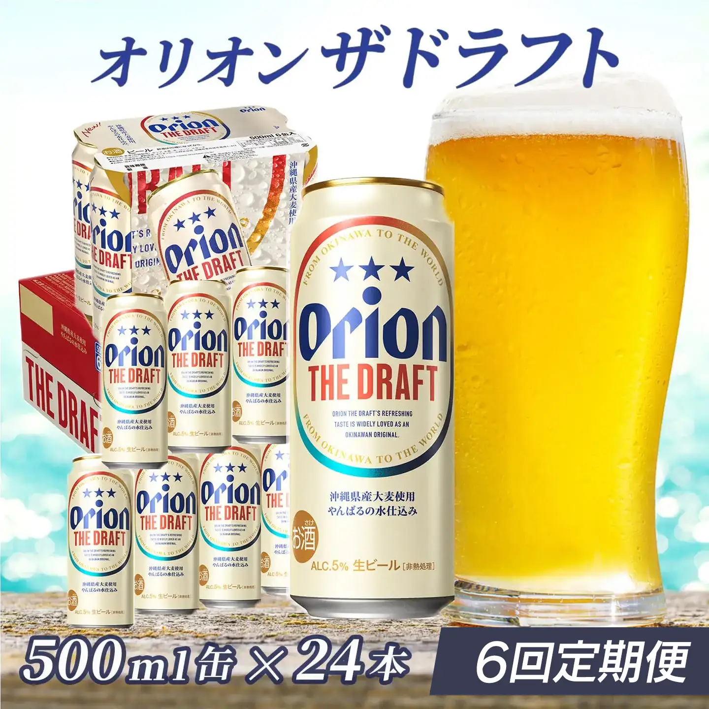 定期便 6回 オリオン ザ・ドラフト 500ml 24本 毎月発送