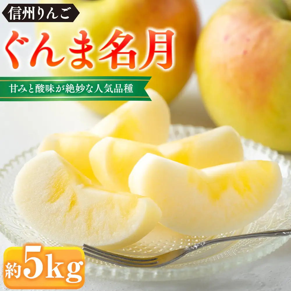 前島農家 ぐんま名月約5kg（12個～18個） | りんご フルーツ 旬 りんご